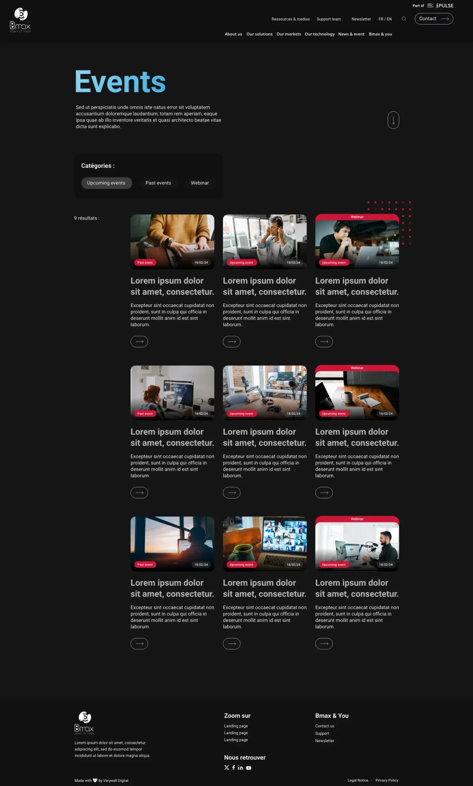 Web design Bmax