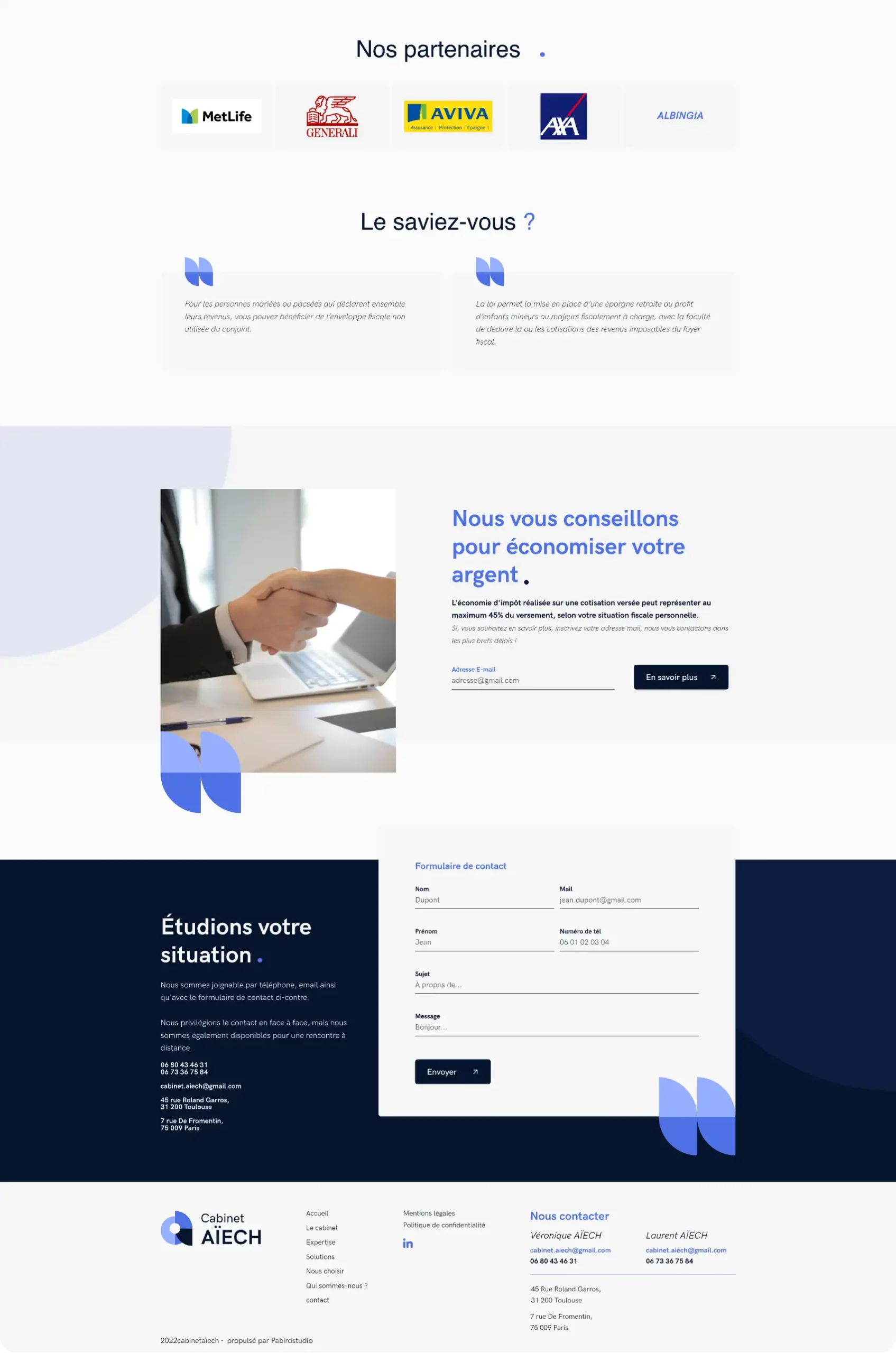 Web design Cabinet Aïech