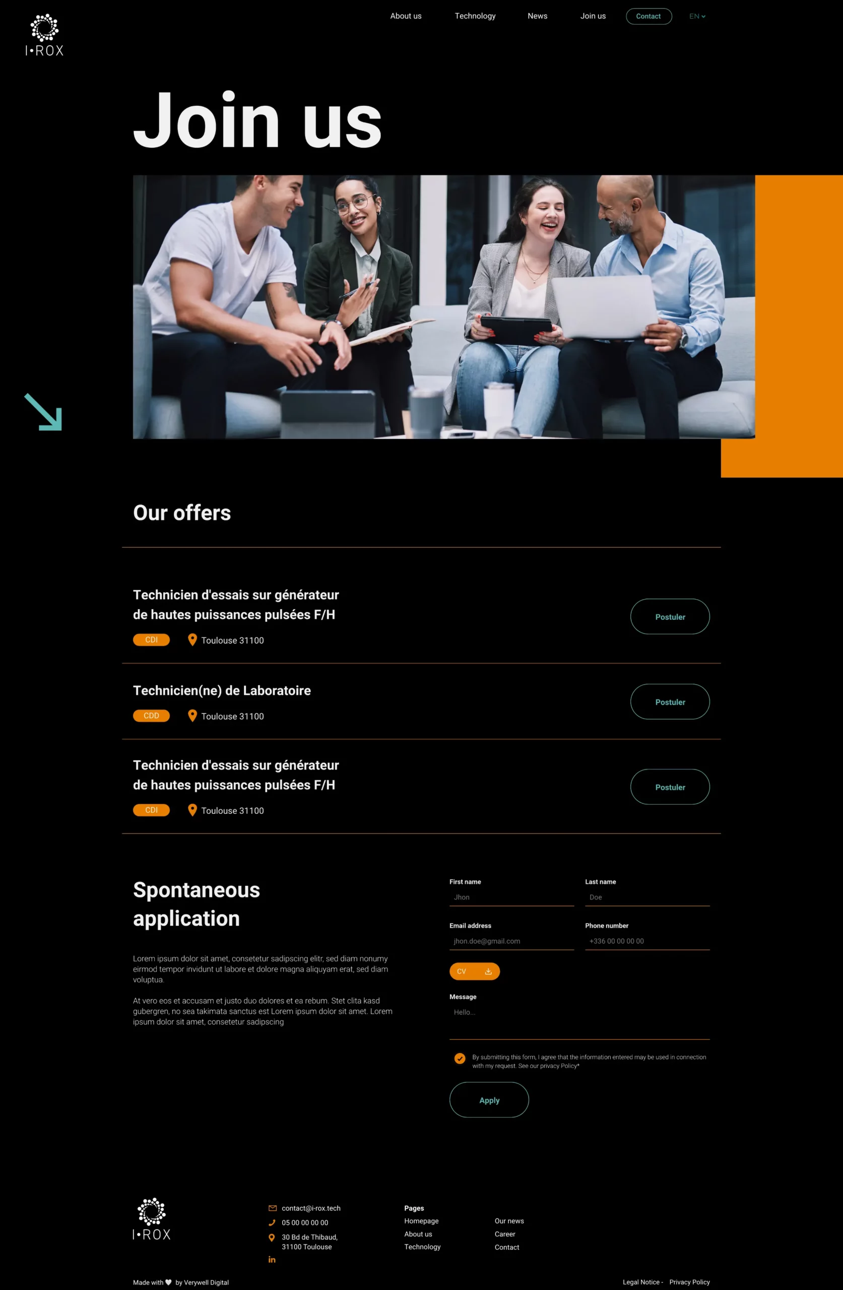Web design I-ROX