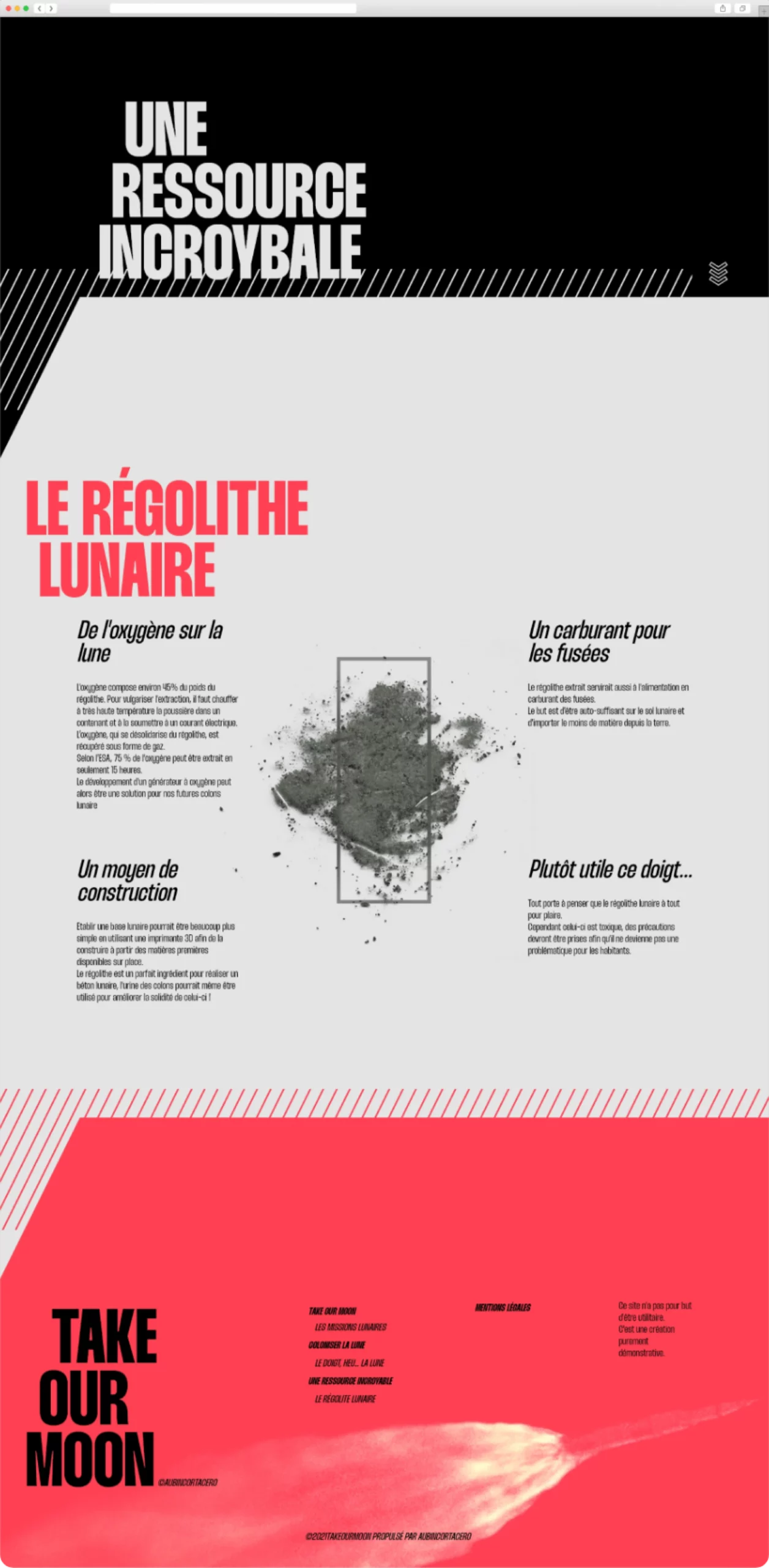 Web design Take Our Moon