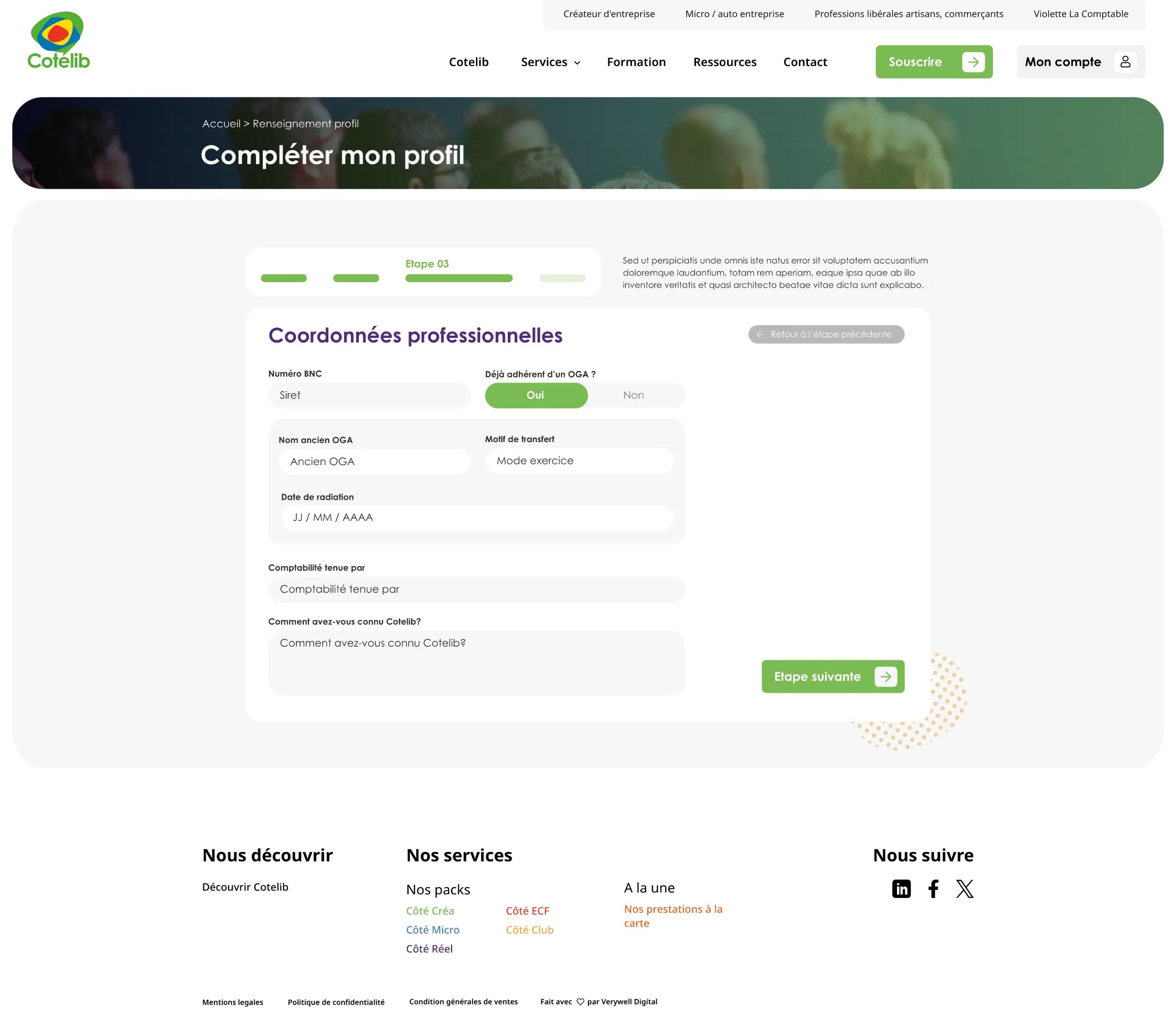 Web design Cotelib