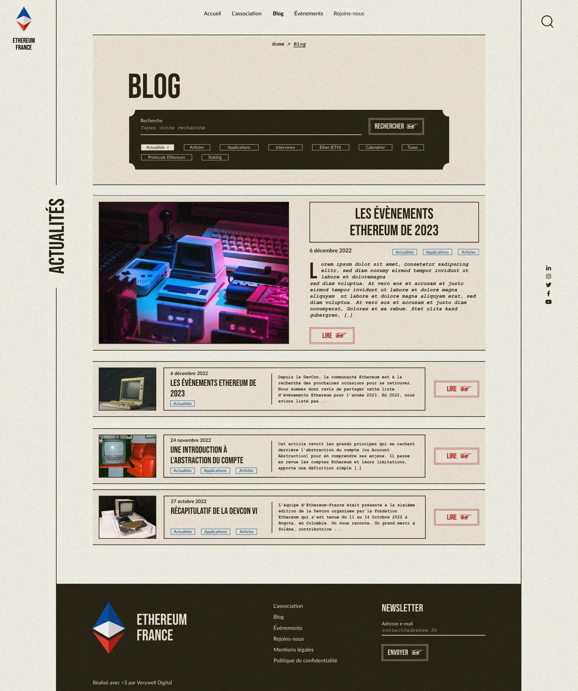Web design Ethereum France