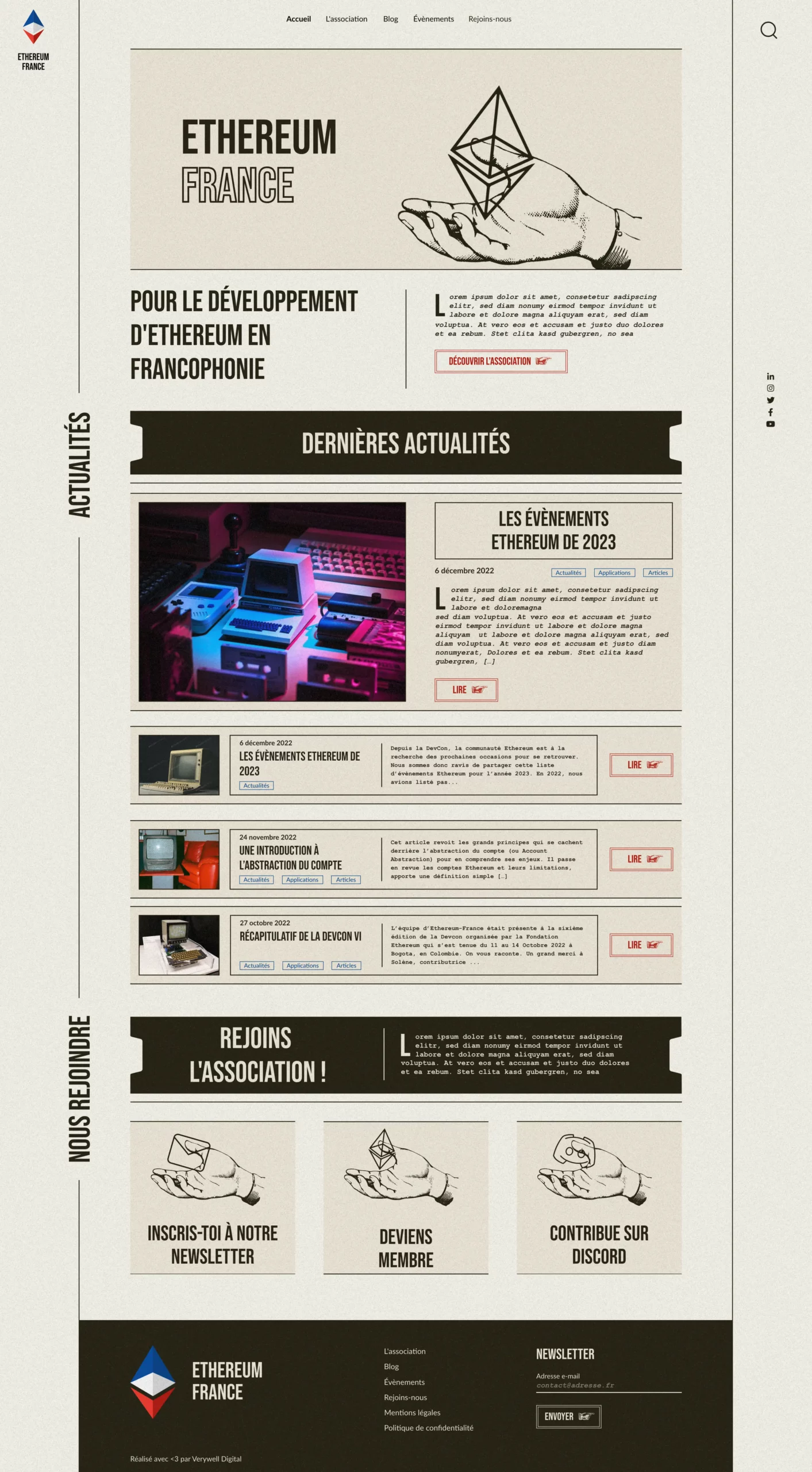 Web design Ethereum France