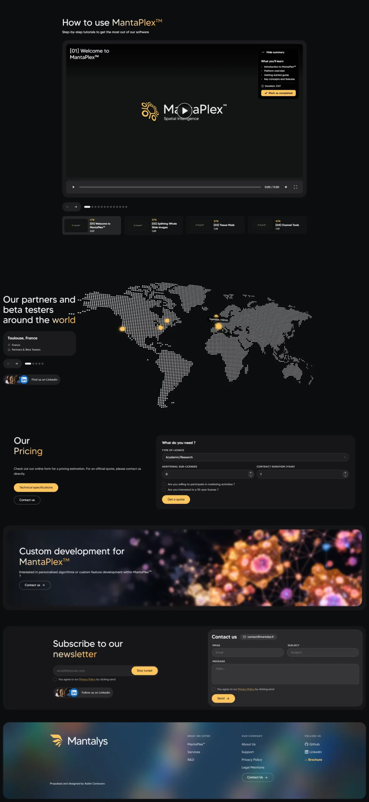 Web design Mantalys