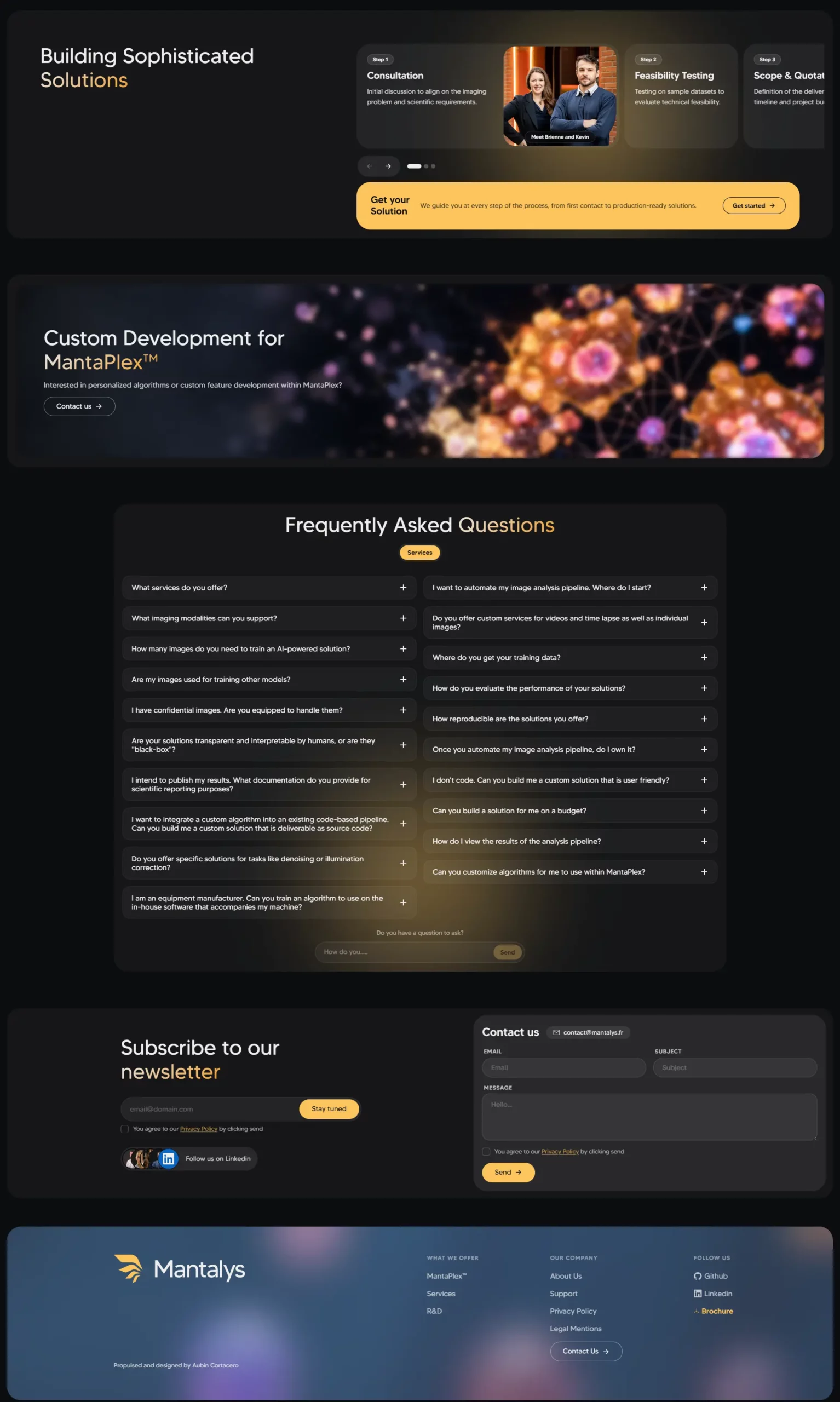 Web design Mantalys