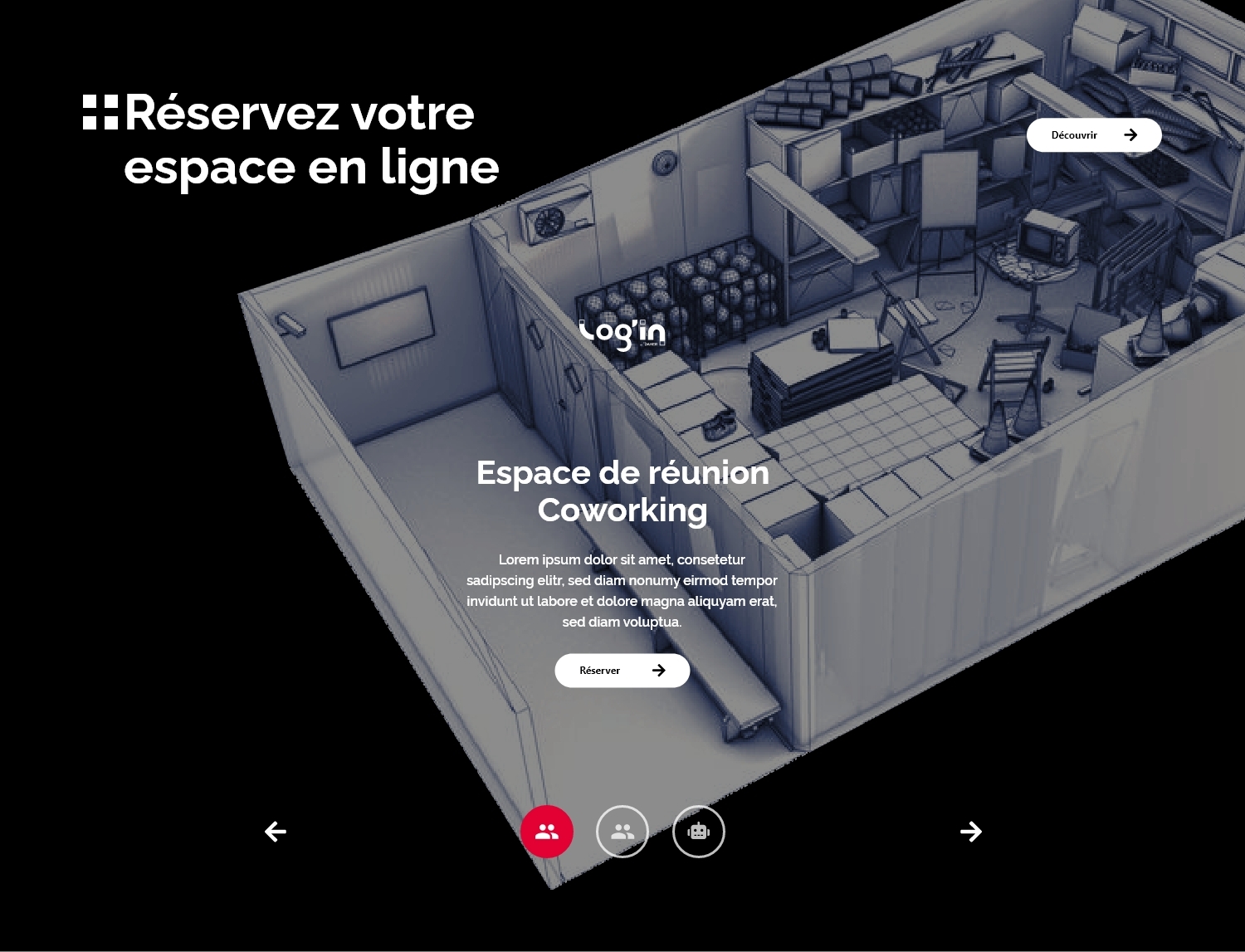 Web design Log&rsquo;in (Daher)